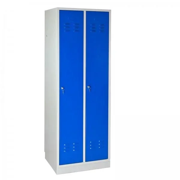 Umkleideschrank Spind RAL 7035 / 5012, 1775 x 600 x 500 mm