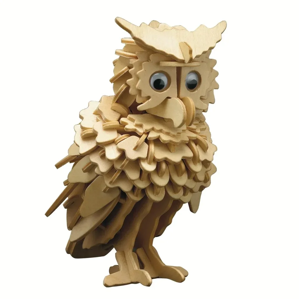Holzbausatz "Eule" 10 x 18 cm