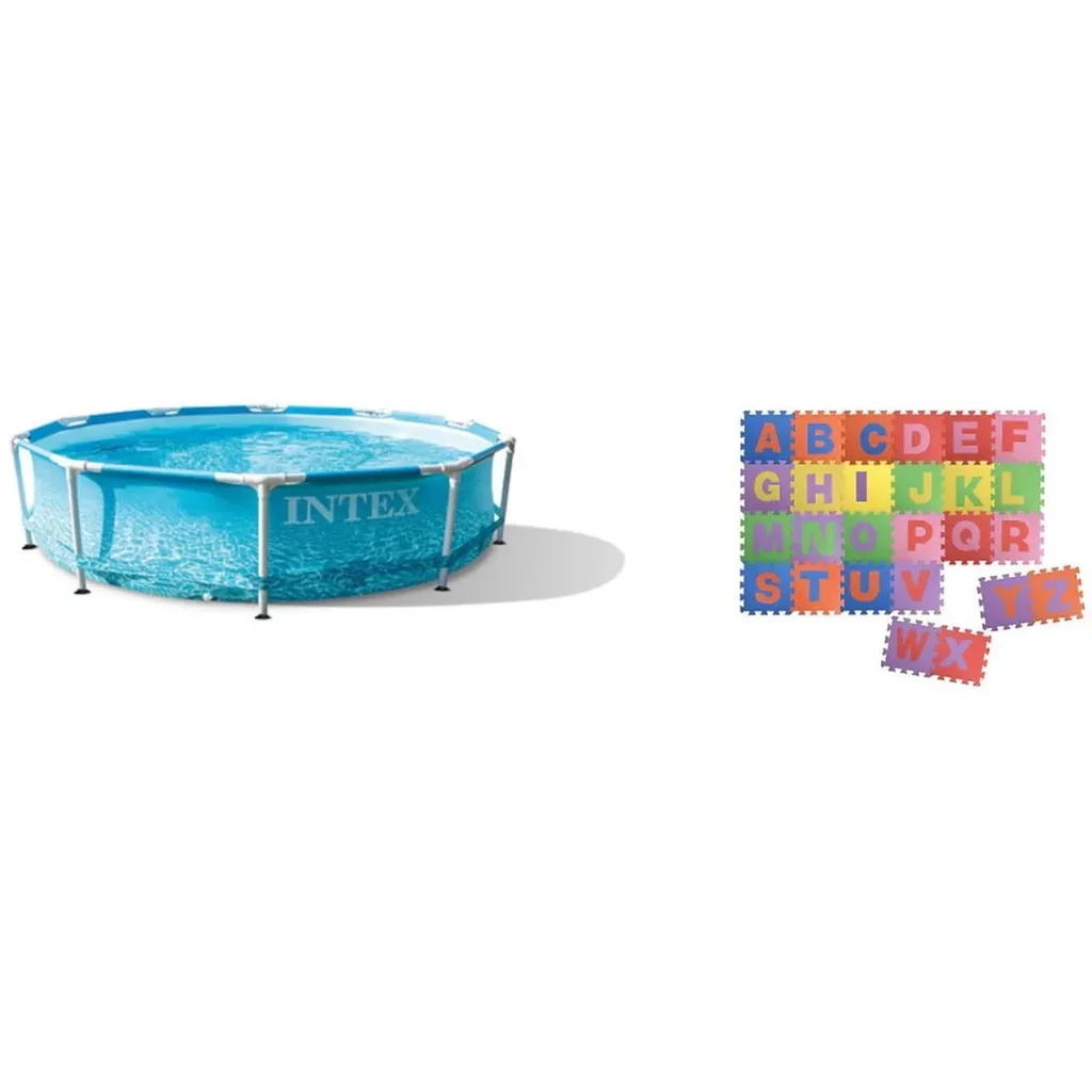 Aufblasbares Schwimmbad mit Bodenpuzzle - 305x76 cm