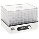 Dehydrator Dörrgerät Dörrautomat mit 5 Einlegefächer Dörrer mit 35-70° Temperaturregler 72 Stunden Timer 400 Watt Fleisc