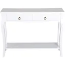 Konsolentisch Konsole Sideboard mit 2 Schubladen Weiß