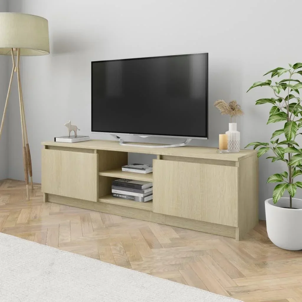 TV-Schrank 120x30x35,5 cm Spanplatte Sonoma Eiche