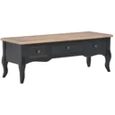 TV-Schrank 100x35x35 cm Holz schwarz