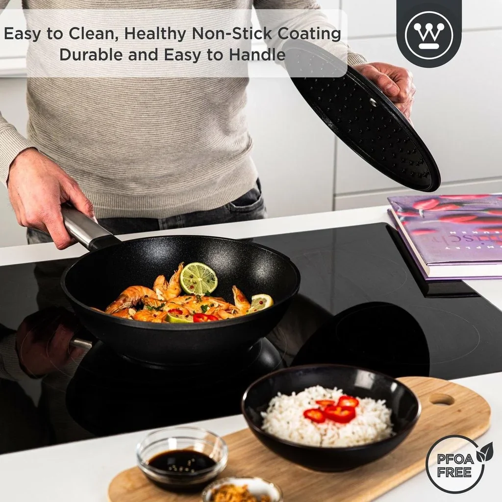 Performance Series Wokpfanne - Wok mit Deckel - 28 cm - Schwarz