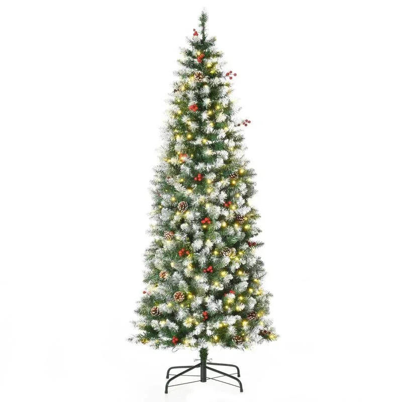 Weihnachtsbaum 1,8 m Christbaum Tannenbaum mit 34 roten Beere