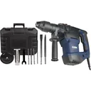 HDM1037 Bohrhammer 1500W - Seiten-Handgriff - 4 Funktionen - Inkl. 3 SDS Plus Bohrköpfer und 2 SDS Plus Werkzeugköpfen m