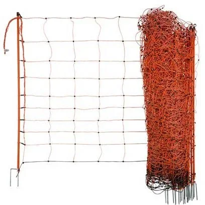 Ovi-Netz orange 90 cm, Einzelpfosten, 50 m
