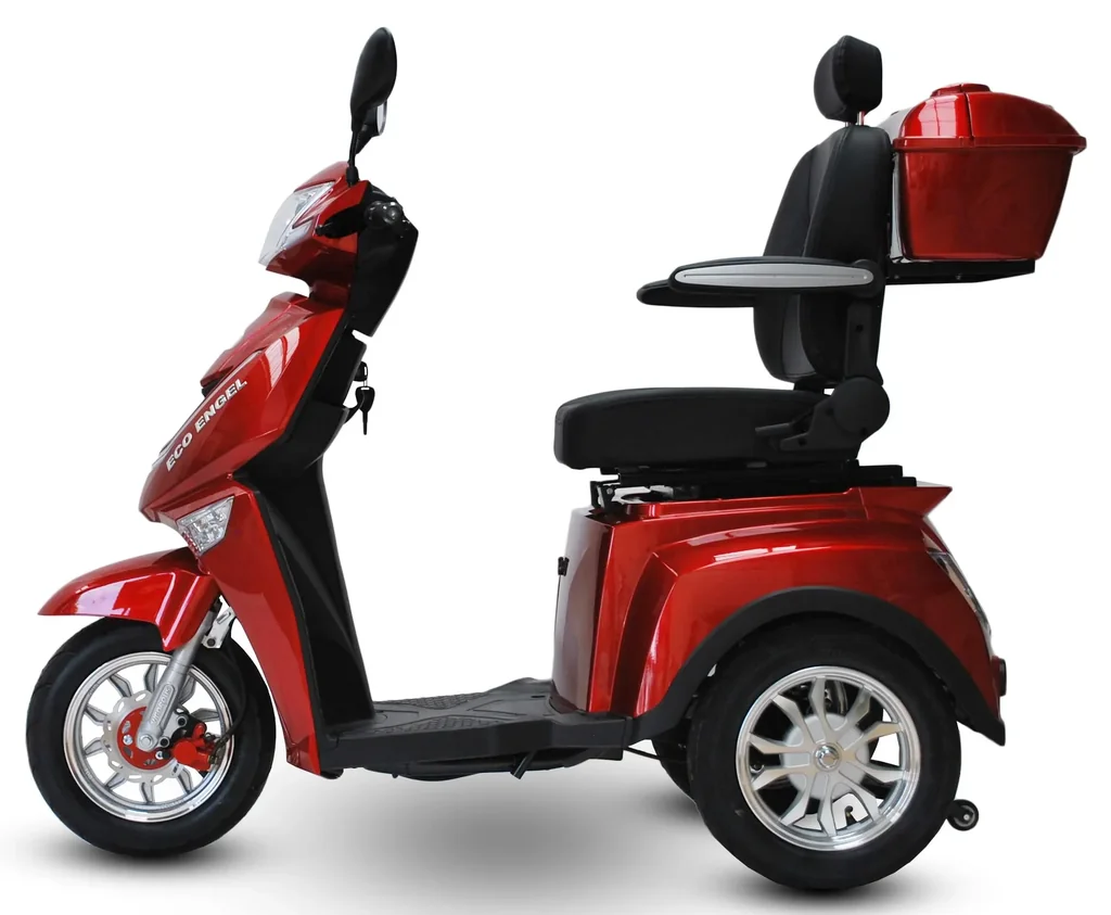 Elektromobil rot - herausnehmbarer Li-Io Akku 30 Ah - 25 km/h - 1000 Watt Seniorenmobil