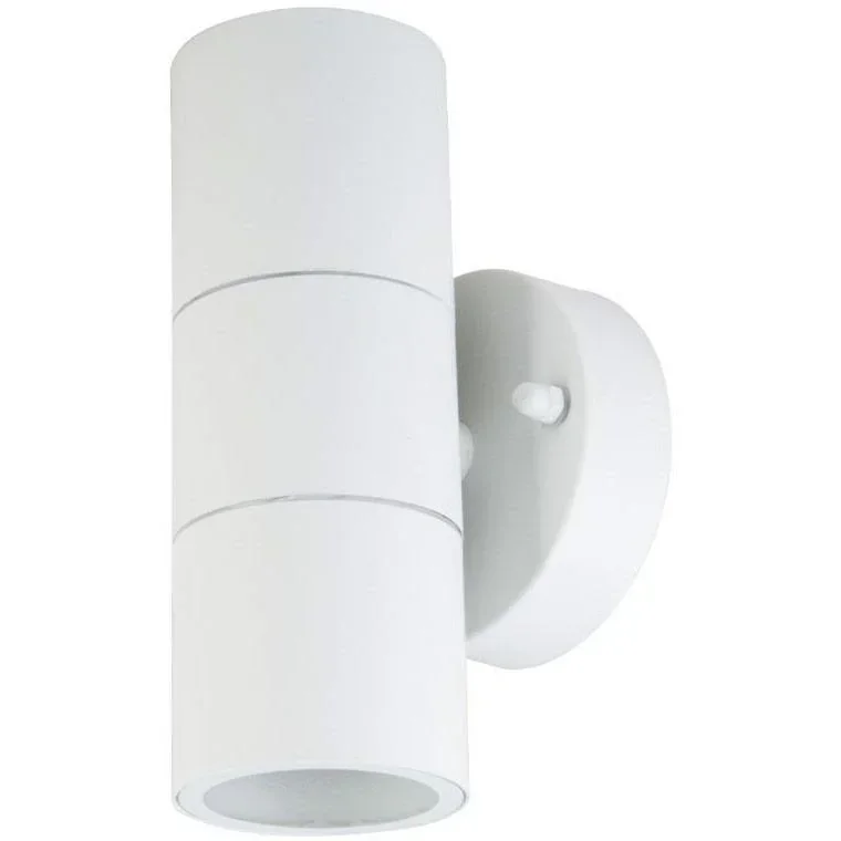 VT-7622 Wandleuchte für Außen Auf/Ab - GU10 - Edelstahl - Weiß - IP44