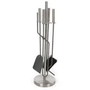 Kaminbesteck - 4 Stück - Edelstahl - 63cm