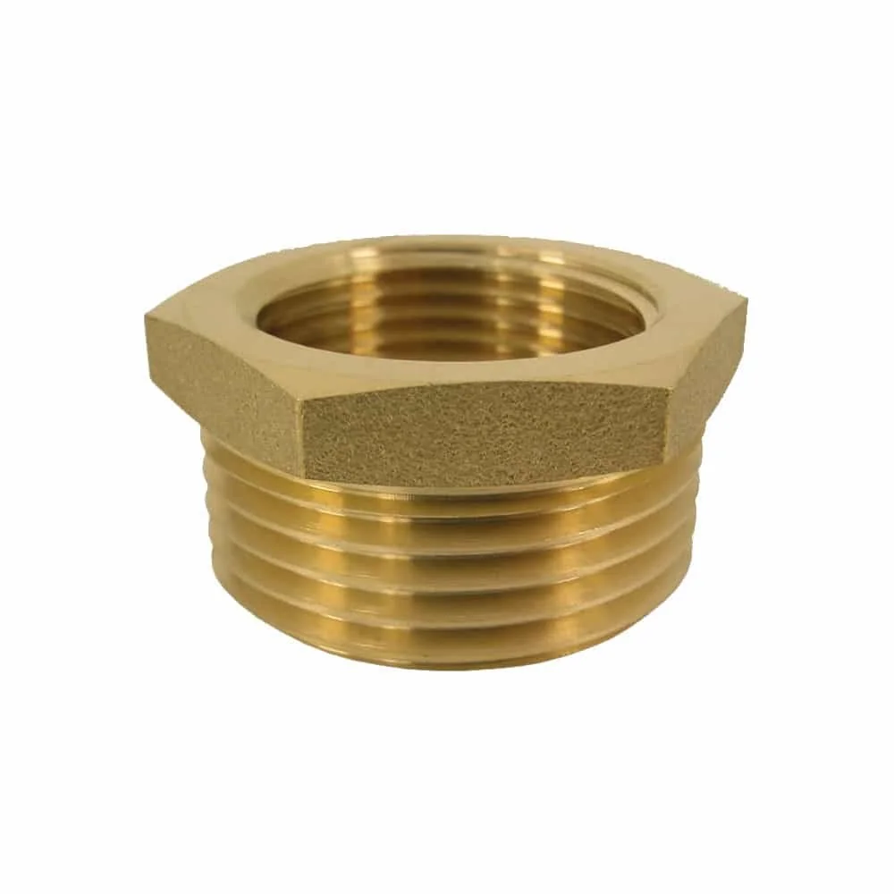 Messingfitting, Gewindefitting Messing, Reduzierstück 2" AG x 3/4" IG
