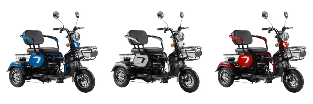 3-Rad E-Mobil Bari 6 km/h: 48V/20Ah Blei-Gel, rot