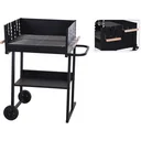 Vargan Holzkohlegrill - Grillfläche 76 x 34 cm - Grillrost höhenverstellbar