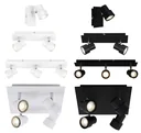 LED Deckenleuchte, 1380 Lumen, 15 Watt, GU10, schwarz