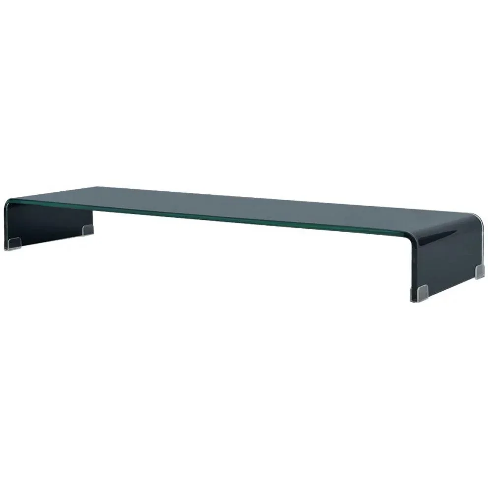 TV-Schrank/Monitorständer schwarz 120x30x13 cm Glas