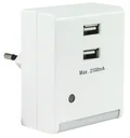 LED Nachtlicht mit integriertem USB-Ladegerät
