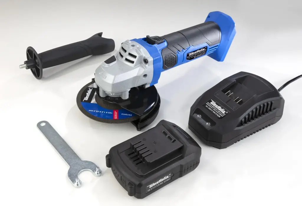 Akku Winkelschleifer 18 Volt W18WS125 inklusive Akku und Ladegerät