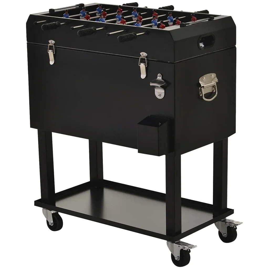 Tischkicker mit Kühlbox