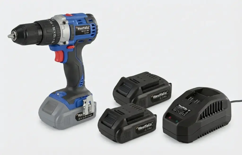 Akku-Schlagbohrschrauber 18 Volt Li-Ion WABS18BL inklusive 2 Akkus 2,0 Ah und Ladegerät 2,4 Ah