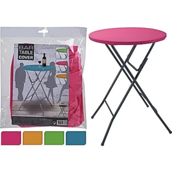 Bartable Abdeckung für Klapptisch / Bistrotisch - für 80cm Tisch - Blau