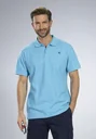 Poloshirt bedruckt, Farbe apua, Gr.M