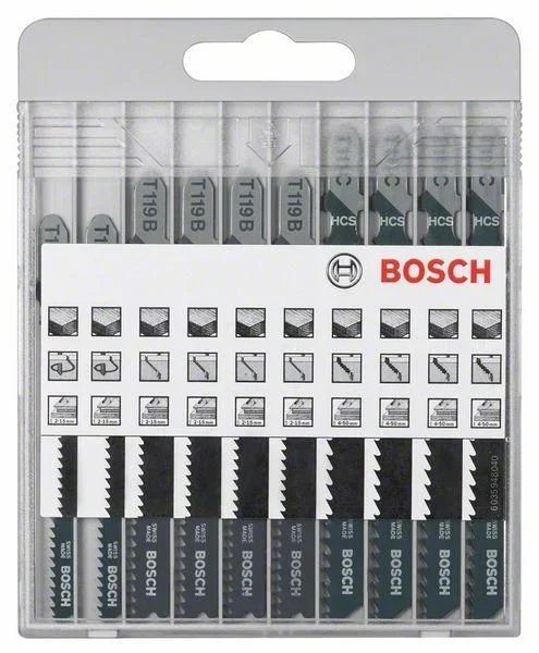 Stichsägeblatt-Set "X-Pro Line Basic for Wood", 10-teilig