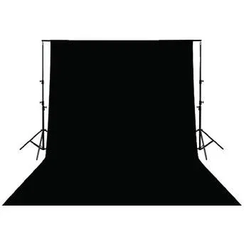 Studio-Hintergrund KN-BD33B 295 x 295 cm Schwarz