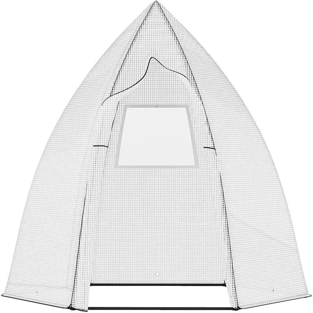 Wintergartenzelt für Pflanzen - Roll-up Garten - Weiß - 160 x 138 x 180 cm