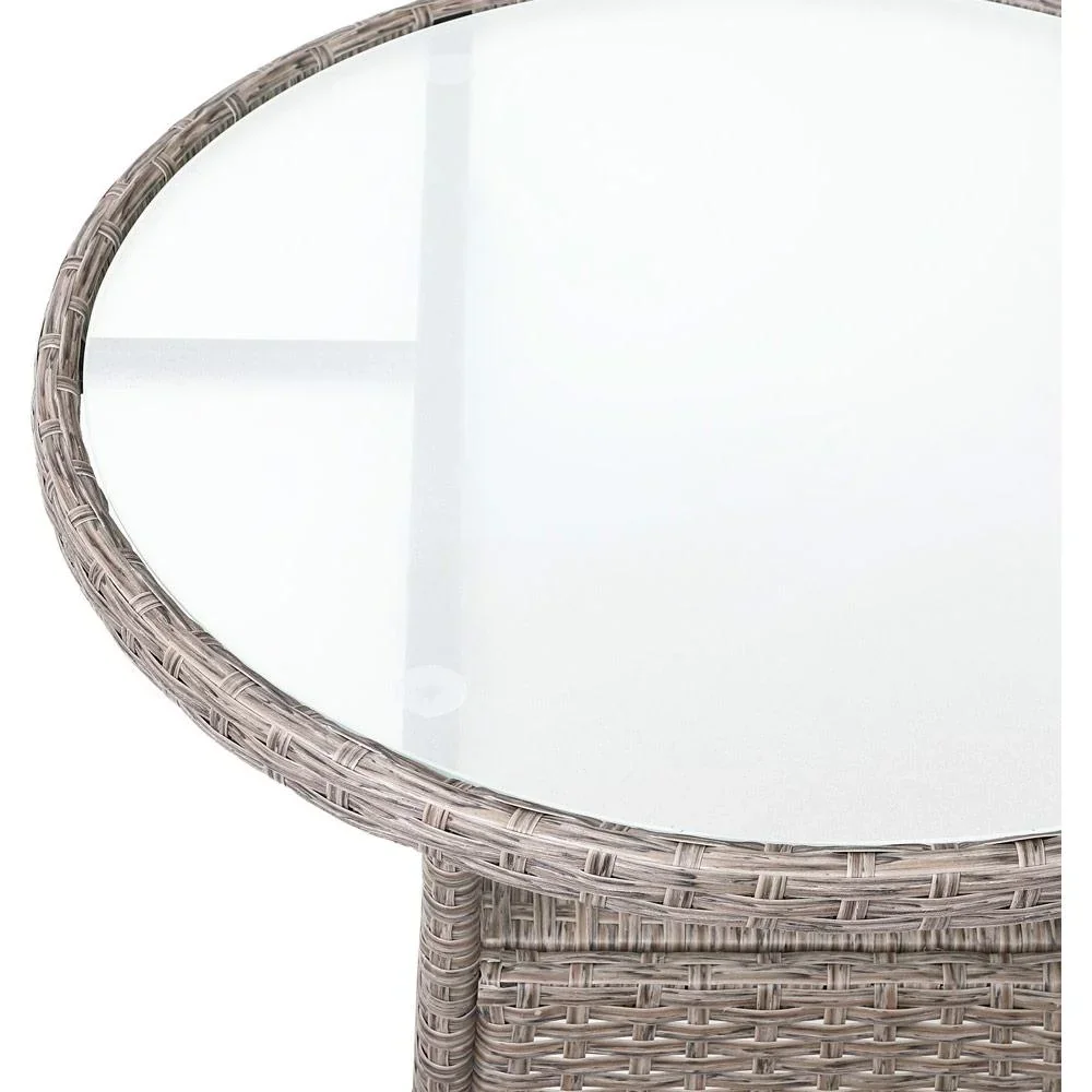 Poly Rattan Tisch - Ø 60cm - Creme - Rund