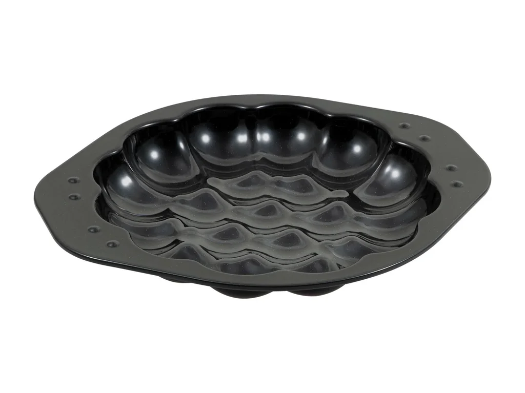 Backform Wolkensonne Emaille, 30 x 35 x 4 cm mit Rezepten
