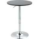 Bar-Beistelltisch - Verstellbar - Schwarz - Ø61 x 70-90 cm