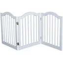 Absperrgitter Hundegitter 154,5cm faltbar Weiß