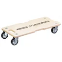 Transporthilfe MM 1327, 59 x 29 x 12 cm, harte Rollen Ø 75 mm, Rollenlager, Multiplex Birke FSC®, Tragkraft 300 kg