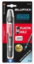 Reparaturstift 5 g für Plastik und Holz inklusive blauem LED-Licht, klar