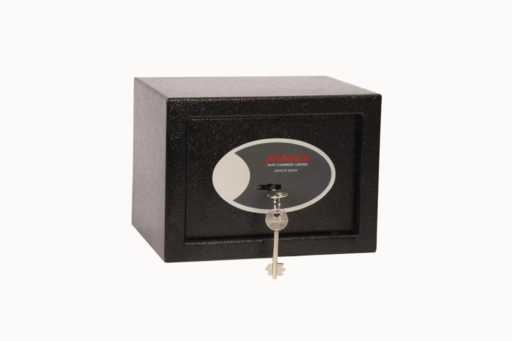 Sicherheitstresor Compact Home Office mit Schlüsselschloss, schwarz