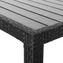 Gartenset Polyrattanbank Riga - 13-teilig und stapelbar
