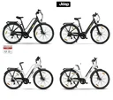 Unisex Trekking E-Bike, 28 Zoll, Rahmengröße 46 cm, 7-Gang Kettenschaltung, black, TLR 7020