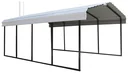 ShelterLogic Stahlcarport Neapel 370x610 cm beige/schwarz