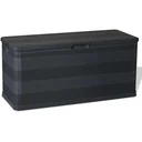 Gartenbox 117x45x56 cm schwarz