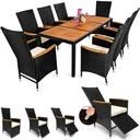 Einrichtungsset Verona Premium Deluxe - 17-teilig - Schwarz