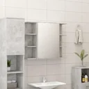 Badspiegelschrank 80x20,5x64 cm Spanplatte betongrau