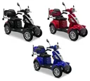 E-Quad 25 V3 Lithium Rot, 1.000 Watt + Getränkehalter