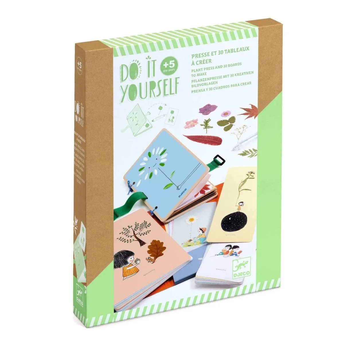 Djeco Bastelset, Kreativitätsset - DIY: Blumenpresse & Karten