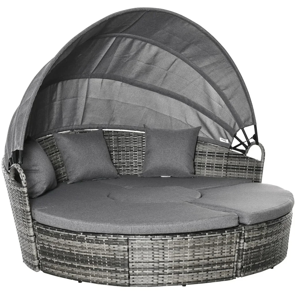 Rattan Sonneninsel 5-teilige Loung