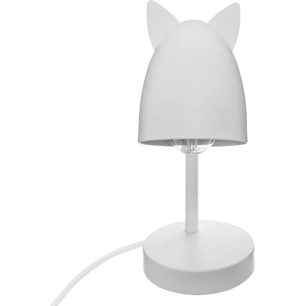 NL Schreibtischlampe mit Ohren - 18 x 12,5 x 31 cm - Weiß