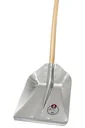 FAVORIT-Leichtmetall, Hallenser Randschaufel, Gr. 9, Schutzkante, Eschen-Langstiel 130 cm
