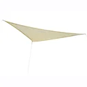 Sonnensegel (beige) Dreiecke 5x5x5 m HDPE - atmungsaktiv