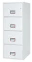 Aktenschrank World Class Vertical Fire File mit 4 Schubladen und Schlüsselschloss