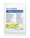 Abdeckplane Standard, Abdeckfolie, gefaltet, 4m x 5m, 20m²