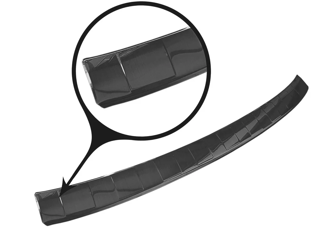 Edelstahl Ladekantenschutz, Ford Kuga III - ST-Line+Hybrid, 2019> graphite/black Line. Erstausrüster Qualität